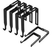 Lot de 5 crochets réglables pour guirlande lumineuse d'extérieur, sans perçage, pour mur en béton, en fer, pour suspendre des câbles lumineux