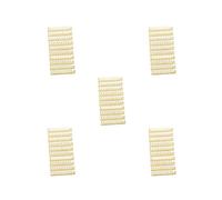 Lot de 5 cubes pour affichage de prix, étiquettes de prix pour boulangerie, bureau, fenêtre, comptoir - Doré