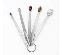 Lot de 5 cuillères à mesurer en acier inoxydable - Design compact de 11,5 cm pour pâtisserie et cuisine
