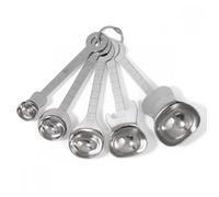 Lot De 5 Cuillères À Mesurer Guitare - Kikkerland - Argent -