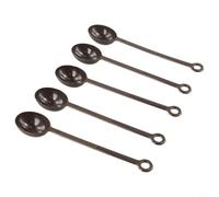 Lot de 5 cuillères à mesurer pour café, thé et expresso - Pelles en plastique de 10 g avec manche de 200 mm de long - Compatible avec les cafetières et cafetières