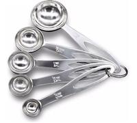 Lot de 5 cuillres doseuse mesure cup tsp et ml pour Mesurer ingrdients Sec et Liquides caf th creuse bille melon