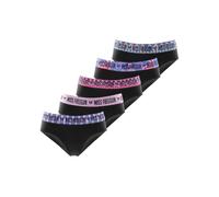Lot de 5 culottes en coton ethnik noir/rose/bleu/violet 12/14A