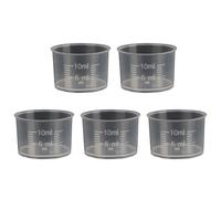 Lot de 5 cylindres de mesure de laboratoire transparents pour la cuisine, outil de cuisine, tasse de cuisine transparente, cylindre de mesure gradué
