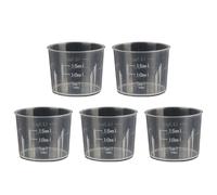 Lot de 5 cylindres de mesure de laboratoire transparents pour la cuisine, outil de cuisine, tasse de cuisine transparente, cylindre de mesure gradué