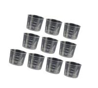 Lot de 5 cylindres de mesure de laboratoire transparents pour la cuisine, outil de cuisine, tasse de cuisine transparente, cylindre de mesure gradué
