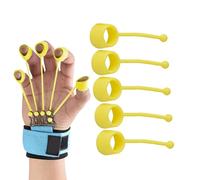 Lot de 5 de renforcement de la main en silicone pour étirement des doigts et doigts - Kit d'entraînement pour grimpeurs