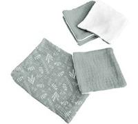 Lot de 5 Débarbouillettes Bébé "Pochon" 11cm Vert Céladon Vert G