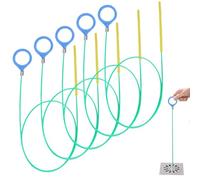 Lot de 5 déboucheurs de canalisations de 90 cm pour débouchage et débouchage pour douche, lavabo, cuisine, réutilisables, avec rangement