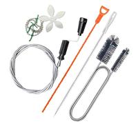 Lot de 5 déboucheurs de canalisations en spirale de 118 pouces, brosse de nettoyage de canalisations et déboucheur en spirale pour nettoyage de canalisations de cuisine, salle de bain