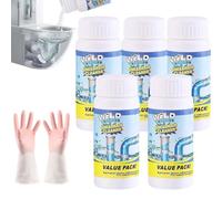 Lot de 5 déboucheurs Vollstern Wild, Gluckaro - Élimine rapidement les taches et les odeurs tenaces - Facile à utiliser - Convient pour le nettoyage des éviers de cuisine et des toilettes