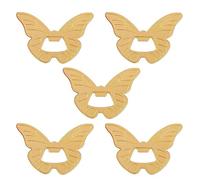 Lot de 5 décapsuleurs en forme de papillon - Cadeau idéal pour une fête prénatale ou un mariage - Décapsuleur