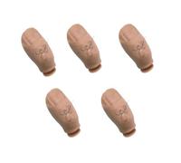 Lot de 5 décorations amusantes pour orteils 3D pour Crocs, breloques amusantes et autocollants, carnaval - Accessoires pour enfants et adultes - Faux orteils amovibles, A, Silicone