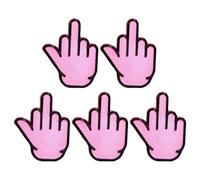 Lot de 5 décorations de doigts amusantes en acrylique pour les doigts - Décoration réaliste pour l'exposition d'art à la maison - Accessoire amusant pour porte - Pour femmes et hommes