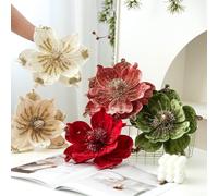 Lot de 5 décorations de sapin de Noël en tissu et plastique, pour améliorer l'ambiance de vacances dans les maisons, les événements et les jardins