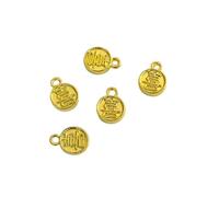 Lot de 5 décorations pour ongles en forme de nœud chinois avec strass | Breloque dorée brillante pour ongles du Nouvel An Fortunes Lingot Décorations d'art Nœud chinois pour femme