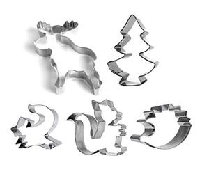 Lot de 5 Découpoirs Animaux du Grand Nord Inox