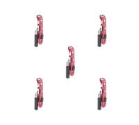 Lot de 5 descendeurs auto-freinants pour cordes de 9 à 13 mm Rouge