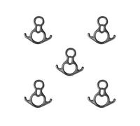 Lot de 5 descendeurs portables 50 kN 8 figurines pour spéléologie Peak Expansion Noir