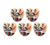 Lot de 5 désodorisants à suspendre pour voiture, collage botanique, tablettes d'aromathérapie, penderie, cartes parfumées pour rétroviseur, chambre à coucher, voiture, décoration intérieure
