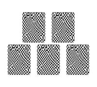 Lot de 5 désodorisants à suspendre pour voiture - Motif drapeau à carreaux - Pour la maison et les voitures