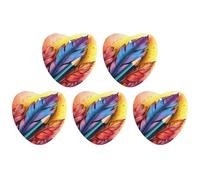 Lot de 5 désodorisants à suspendre pour voiture - Plume et crayon bleu - Tablettes d'aromathérapie - Pendentifs - Cartes parfumées pour rétroviseur, chambre à coucher, voiture, décoration intérieure