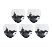 Lot de 5 désodorisants de voiture imprimés pour voiture, aromathérapie, cartes parfumées, cartes parfumées, pendentif de rétroviseur