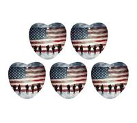 Lot de 5 désodorisants pour voiture Motif drapeau américain des anciens combattants Tablettes d'aromathérapie pour voiture Cartes parfumées à suspendre Cartes parfumées Pendentif rétroviseur