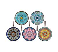 Lot de 5 Dessous de Plat en céramique pour décoration de Tables et comptoirs, Peut être accroché, décoration de Cuisine