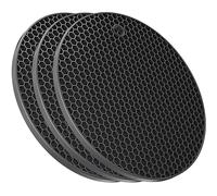 Lot de 5 dessous de plat en silicone ultra épais de 8 mm pour plats chauds, casseroles et poêles, dessous de plat en silicone pour protéger la table, dessous de plat en silicone pour comptoir de