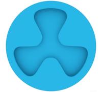 Lot de 5 dessous de verre en silicone avec code couleur | Couleurs distinctes bleu, gris, bleu, jaune, identifie instantanément les lunettes d'invités, évite les mélanges lors des