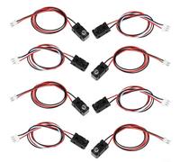 Lot de 5 détecteurs de mouvement infrarouges, pour module de capteur de faisceau de coupure infrarouge, avec interrupteur photoélectrique LED de 3 mm, DC 3,6 - 5,5 V pour Arduino Robotics et contrôle