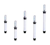 Lot de 5 détecteurs de niveaux d'eau pour plantes - Rappel de pénurie de construction pour une mesure précise du sol - Jauges d'eau de jardin avec échelle transparente pour sur/sous arrosage