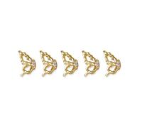 Lot de 5 diamants brillants pour ongles en cristal 3D - Zircon - Décoration pour ongles - Artisanat