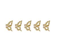 Lot de 5 diamants brillants pour ongles en cristal 3D - Zircon - Décoration pour ongles - Artisanat