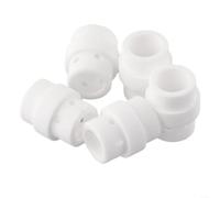Lot de 5 diffuseurs de gaz Mb 24 kd pour chalumeau de soudage Binzel Abicor Mig Pièce de rechange en céramique résistante aux hautes températures Accessoire pour le travail des métaux et la