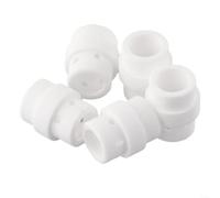 Lot de 5 diffuseurs de gaz MB 24KD en céramique pour torche Binzel Abicor MIG - Buse conique Bouclier Cup Pièces de rechange Accessoires de soudage