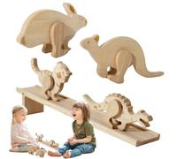 Lot de 5 d'inertie en bois avec rampe | Blocs d'inertie pour garçons et filles, cultiver la concentration d'observation pour salon, chambre d'enfant, salle d'étude