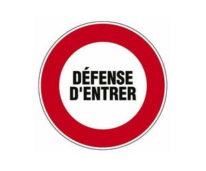 LOT DE 5 DISQUES Ø18 DEFENSE D'ENTRER B4