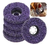 Lot de 5 disques à dénuder pour meuleuse d'angle, meules en fibre de nylon pour enlever la rouille et la peinture, décapage multi-surfaces