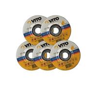 Lot de 5 Disques à tronçonner 230 x 3mm Meuleuse Alesage 22,5 VITO