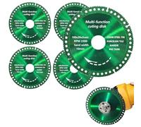Lot de 5 disques à tronçonner diamant de 10,2 cm pour meuleuse d'angle - Lames multifonctions super fines de 1 mm, coupe haute vitesse et sans éclats pour métal, pierre, aluminium, PVC, disque