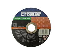 Lot de 5 disques à tronçonner pierre 125 mm x 2,5 mm x 22,2 mm Erbauer