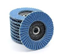 Lot de 5 disques abrasifs à lamelles - 50 x 10 mm - Grain 60, 80, 120 - Pour meuleuse d'angle Proxxon LWB E, LHW E, LHW A, WP E - Acier inoxydable et bois