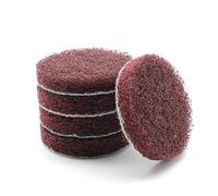 Lot de 5 disques abrasifs en non-tissé K320 - 50 mm - Marron - Pour Proxxon WPE, LWS, LHW, LHW/A