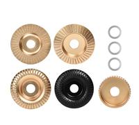 Lot de 5 disques abrasifs pour meuleuse d'angle, disque de sculpture sur bois, métal dur, outil de travail du bois, meuleuse d'angle pour moulage, meulage et coupe 100/22 mm