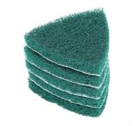 Lot de 5 disques abrasifs triangulaires 240 autocollants pour polisseuses pneumatiques pour ébavurer, nettoyer, enlever la rouille, 90 mm