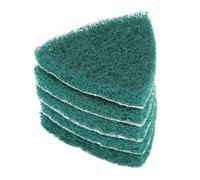 Lot de 5 disques abrasifs triangulaires grain 240 # - Patins de polissage en nylon pour machine à meuler - Patins abrasifs autocollants pour enlever la rouille et l'ébavurage, compatibles avec