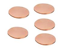 Lot de 5 disques en cuivre T2 de diamètre 15/16/17-29 mm, épaisseur 0,1/0,6/1/1,2-5 mm, plaque ronde en cuivre pur, feuille circulaire(29 x 2mm)