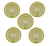 Lot de 5 disques Lakhovsky MWO de 3,5 cm EMFS Oscillateur multi-ondes - Énergie de l'eau et équilibrage harmonique - Inspiré de Georges Lakhovsky Jaune doré